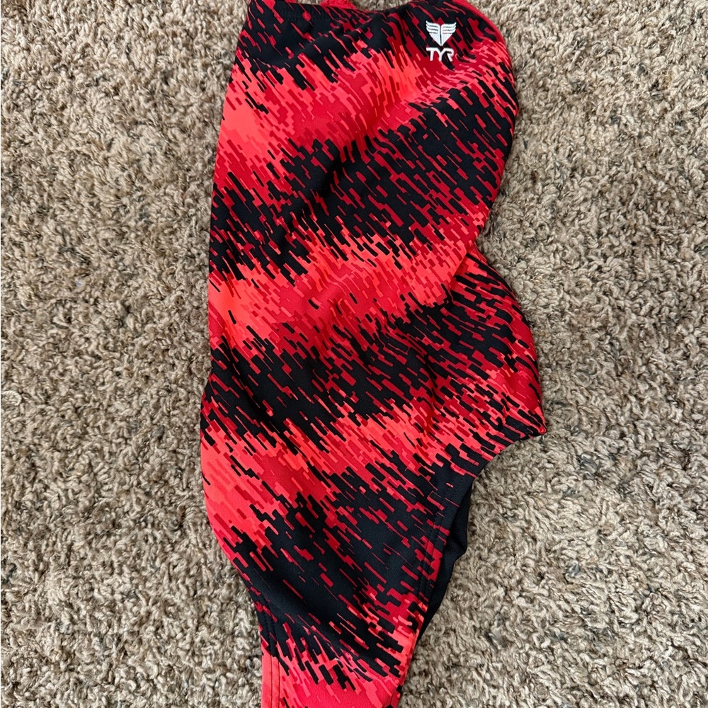 TYR Red and Black Swimsuit